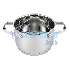 Кастрюля MAUNFELD ORIANA MF20RN01CR из нержавеющей стали со стеклянной крышкой, 16 см, 1,9 л