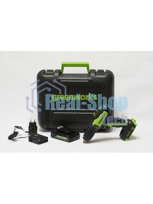 Дрель-шуруповерт GREENWORKS 3704007UA, 24 В, 0 Ач, 90 Нм, бесщеточный