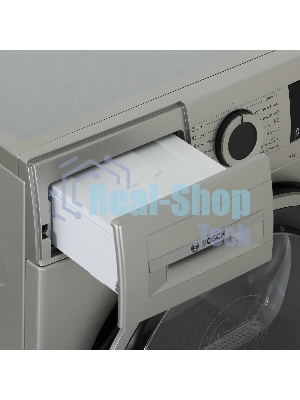 Сушильная машина Bosch WQG1420XME серый, 9 кг, сушка - конденсационная, программ - 15, 59.8 x 84.2 x 64.8 см