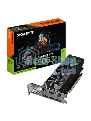 Видеокарта Gigabyte PCI-E 5.0 GV-N5060OC-8GL 1.0 NVIDIA GeForce RTX 5060 8Gb 128bit GDDR7 2512/28000 HDMIx1 DPx3 HDCP Ret low profile