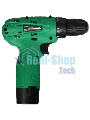 Дрель-шуруповерт Oasis AS-12V Eco, 12 В, 1,5 Ач, 24 Нм, щеточный
