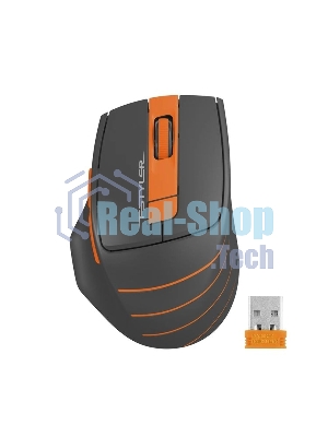 Мышь беспроводная A4Tech Fstyler FG30 серый/оранжевый, 2000 dpi, радиоканал, USB, кнопки - 5