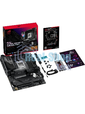 Материнская плата ASUS ROG STRIX X870E-E GAMING WIFI, AM5, AMD X870E, 4xDDR5, 4xSATA, 5xM.2, 1xPCI-E 5.0 x16, 1xPCI-E 4.0 x4, 1xHDMI, 1xUSB-C 3.2 Gen 2, 1xUSB-C 3.2 Gen 2x2, 2xUSB-C 4.0, 1x 5Gb LAN, 9xUSB-A 3.2 Gen 2, 2x3.5 мм, TOSLINK, 1xWi-Fi 7, ATX