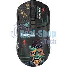 Мышь беспроводная/проводная A4Tech Bloody R72 Ultra Duo черный/рисунок, 20000 dpi, радиоканал, USB, кнопки - 7