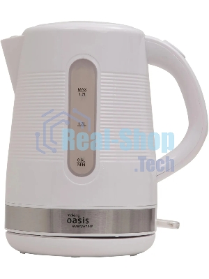 Чайник электрический Oasis making everywhere K-1PW 1.7 л, 2200 Вт, белый