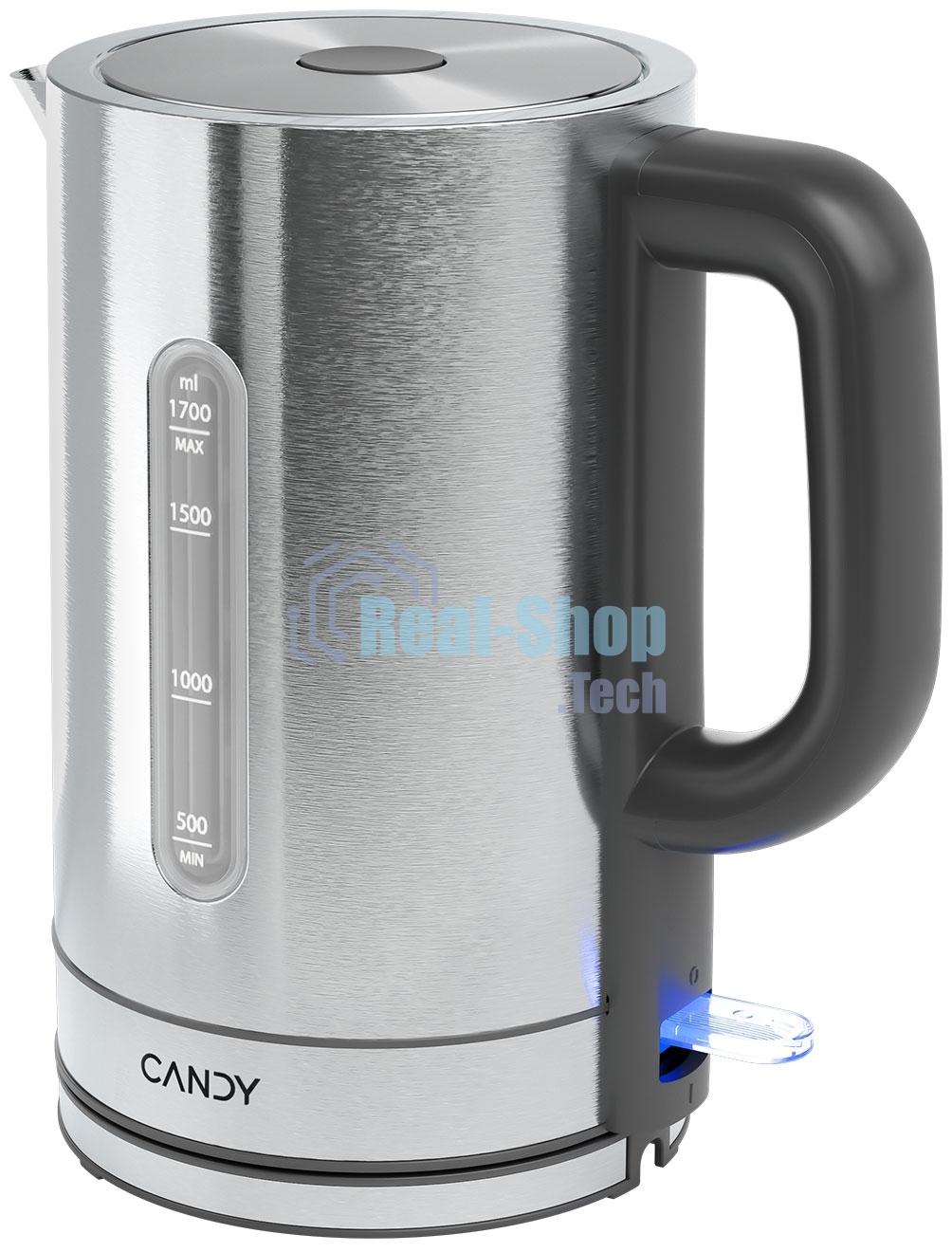 Чайник электрический Candy CK-204 1.7л. 2200Вт графит корпус: нерж.сталь