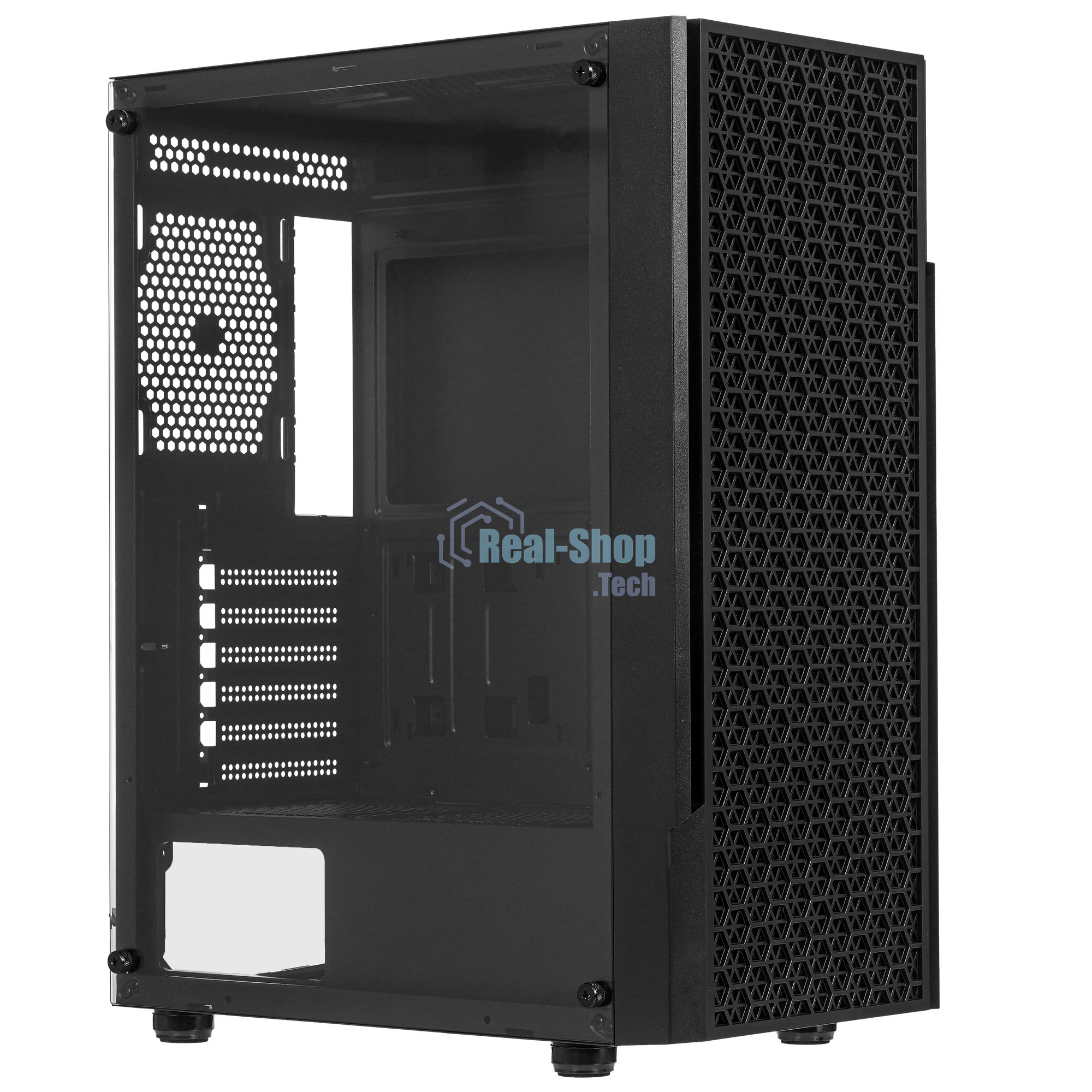 Компьютерный корпус Accord 3312 черный без БП ATX 2xUSB2.0 1xUSB3.0 audio bott PSU