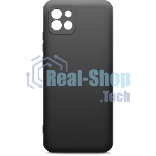 Чехол (клип-кейс) BORASCO Microfiber Case, для Samsung Galaxy A03, черный