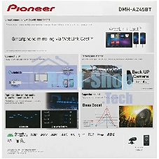 Автомагнитола Pioneer DMH-A245BT, 2 DIN, 6.2