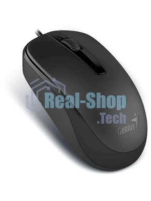 Мышь проводная Genius DX-120 черный, 1000 dpi, USB, кнопки - 3