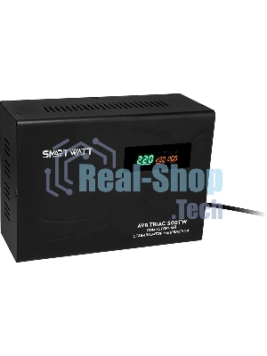Стабилизатор напряжения Smartwatt AVR Triac 500TW 500ВА черный