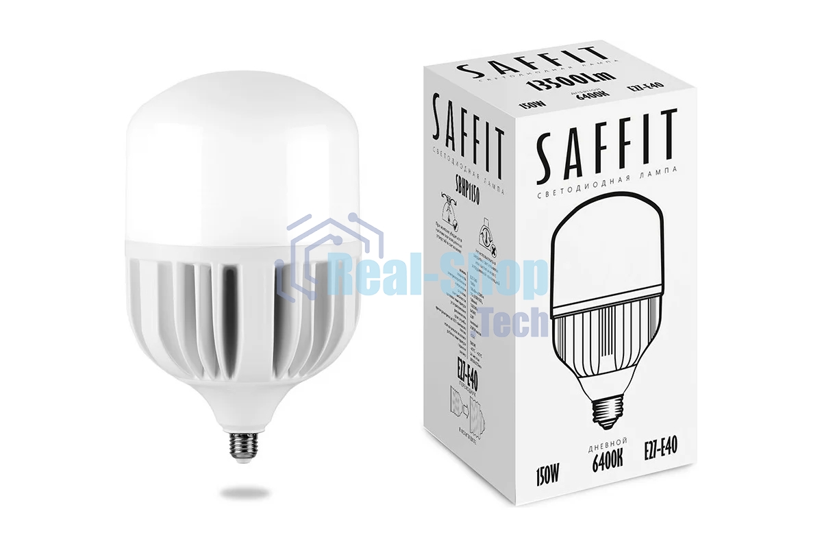 Лампа светодиодная SAFFIT SBHP1150 (55144) 150Вт Е27/Е40 дневной