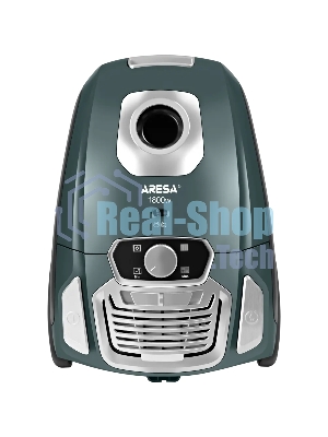 Пылесос Aresa AR-2403 зеленый/черный, 380/1800 Вт, уборка сухая, пылесборник мешок 3,5 л