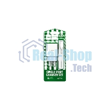Блок питания (сетевой адаптер) HOCO C81A Asombroso single 1xUSB с кабелем Type-C, 2.1A, 10W, белый