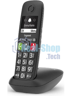 Радиотелефон Dect Gigaset E290 SYS черный АОН