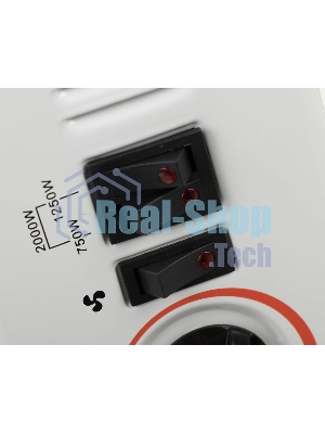 Конвектор Centek CT-6124 белый, 750/1250/2000 Вт, 20 м2, механический термостат