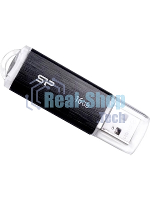 Флешка USB Silicon Power Ultima U02 (SP016GBUF2U02V1K), 16Gb, USB 2.0, Type-A, R/W 10/4, черный
