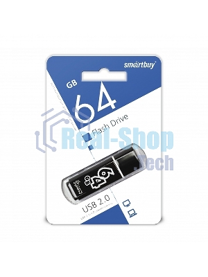 Флешка USB Smartbuy 64 Gb USB Smartbuy Glossy series черный (SB64 GbGS-K)