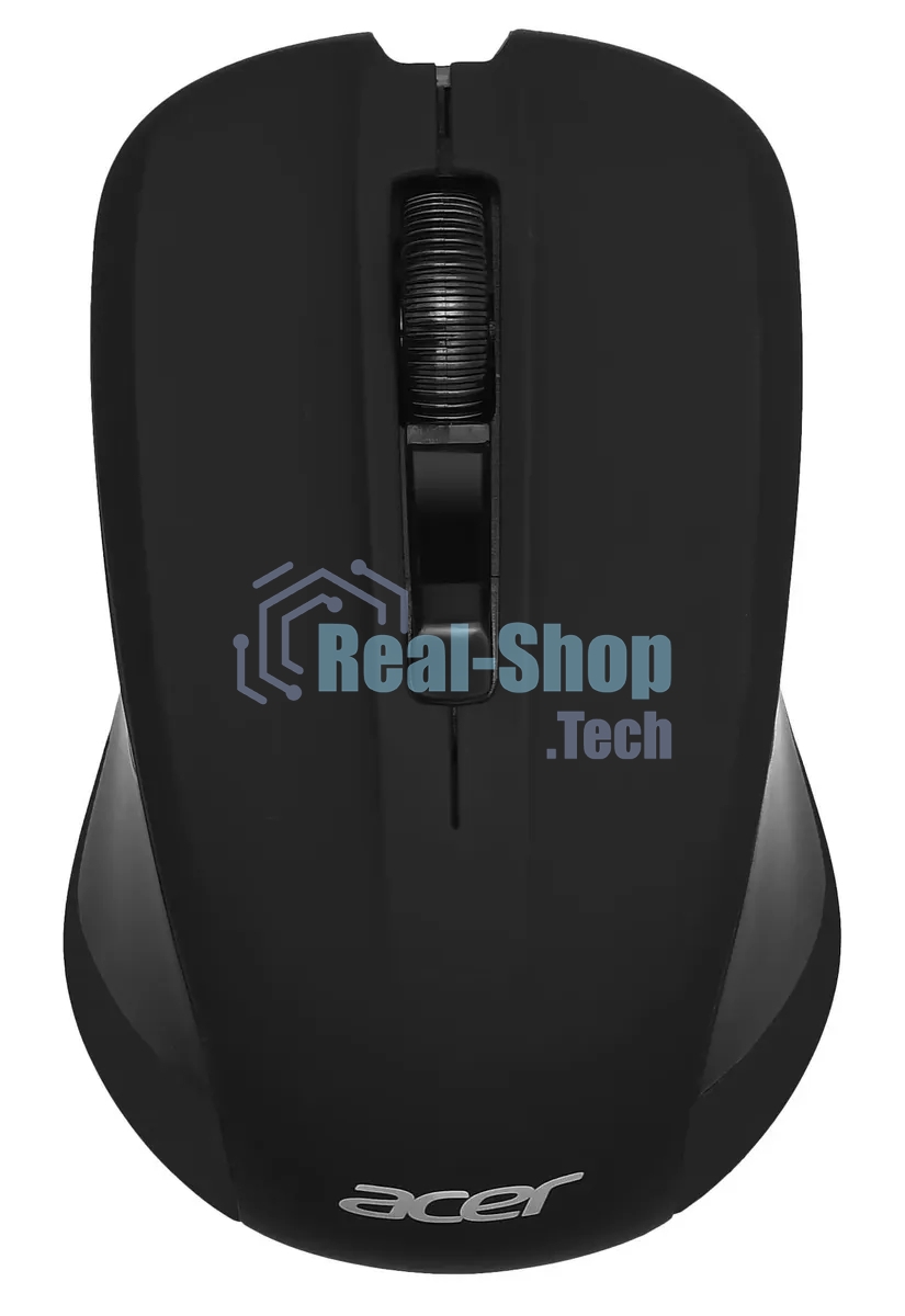 Мышь беспроводная Acer OMR010 черный, 1200 dpi, радиоканал, USB, кнопки - 3