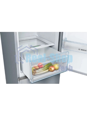 Холодильник Bosch KGN39UL30U серебристый металлик двухкамерный 279/87л морозилка снизу, No Frost