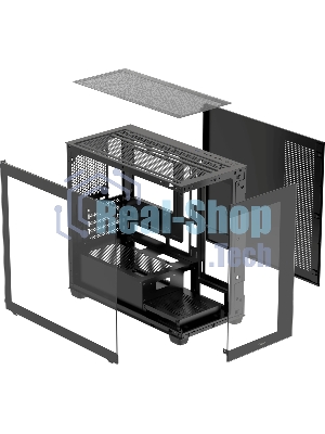 Корпус Ocypus Gamma C52 BK, Micro-Tower, чёрный