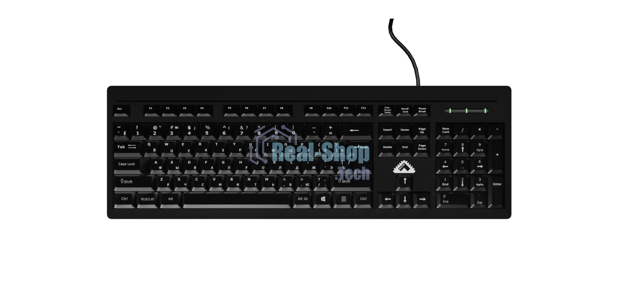 Клавиатура БЕШТАУ КЛ104РУ (SG) проводная, USB Type-A, чёрный