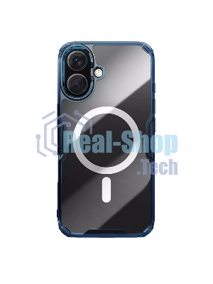 Чехол Nature TPU Pro Magnetic Case, синий, (AP iP16 Plus)