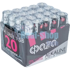 Элемент питания JazzWay LR03 (AAA) алкалиновая уп. 20 шт. ФАZА Alkaline Pack-20