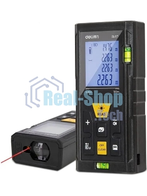 Лазерный дальномер Deli DL4171 (Диапазон измерения 0,05~100м, точность измерения: ±3мм)