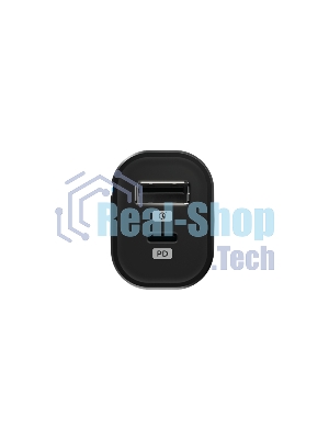Автомобильное зарядное устройство OLMIO Type-C + USB, 20W, PowerDelivery, QuickCharge3.0, черное