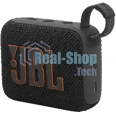 Колонка порт. JBL Go 4 черный/оранжевый 4.2W 1.0 BT