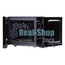 Микроволновая печь HOME HMM207BB черный, 20 л, 700 Вт, переключатели — поворотный механизм