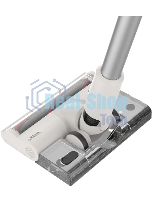 Пылесос вертикальный Vitek VT-CLS02WET бежевый, питание от аккумулятора, 180 Вт, уборка влажная/сухая, пылесборник 1 л