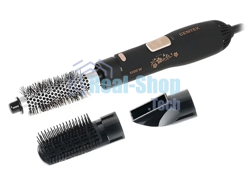 Фен-щётка Centek CT-2059 черный/золотистый, 1200 Вт, 25 мм