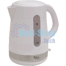 Чайник электрический Oasis making everywhere K-1PW 1.7 л, 2200 Вт, белый
