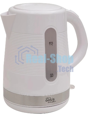 Чайник электрический Oasis making everywhere K-1PW 1.7 л, 2200 Вт, белый