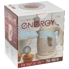 Чайник электрический Energy E-209 пластиковый,1л,бежевый, 780-900 Вт, 220В (в уп. 12 шт)