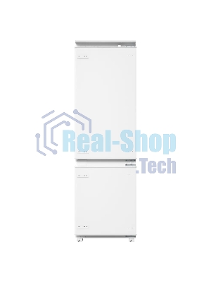 Встраиваемый холодильник Kuppersberg RBN 1761, High-Tech, ВхШхГ 178.5х54х55 см, объем 274 л, инверторный компрессор, электронное управление, скользящее крепление фасада, No Frost, LED освещение, супер заморозка, энергоэффективность А++