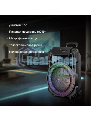 Минисистема Hyundai H-MC1295 черный 35Вт FM USB BT micro SD