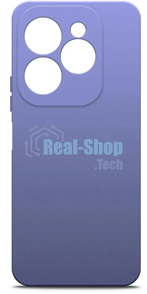 Чехол (клип-кейс) BoraSCO для Infinix Hot 40i/Smart 8/8 Plus/8 Pro Silicone Case лавандовый