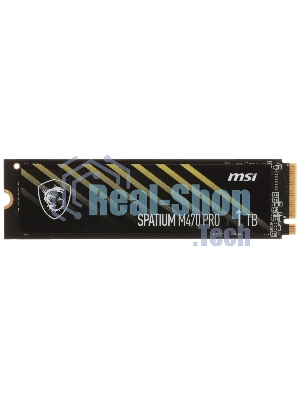 Накопитель SSD MSI M.2 2280 1Tb SPATIUM M470 PRO Client SSD S78-440L0J0-P83, PCIe Gen4x4 with NVMe