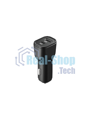 Автомобильное зарядное устройство OLMIO Type-C + USB, 20W, PowerDelivery, QuickCharge3.0, черное