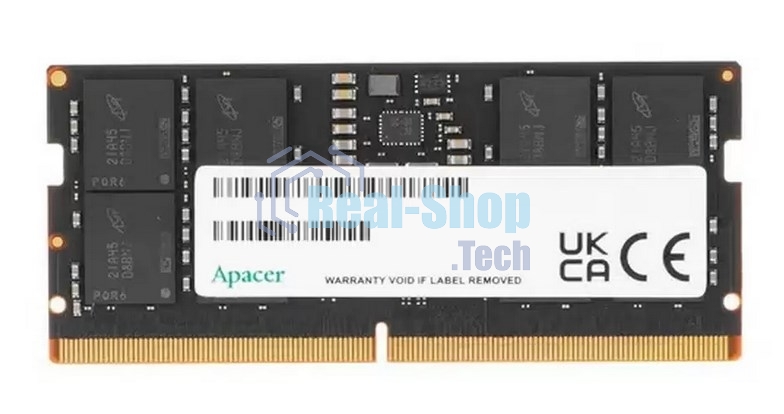 Оперативная память Apacer, DDR5, 16GB (1x16GB), 4800MHz, CL40, SO-DIMM