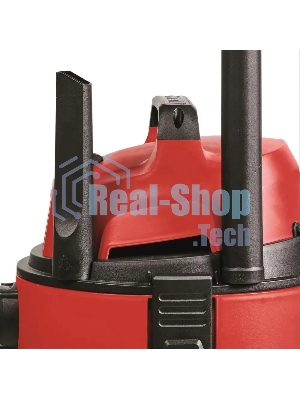 Строительный пылесос Einhell TC-VC 1825 (2342430) красный, 1250 Вт, уборка сухая/влажная, пылесборник мешок/контейнер, 25 л