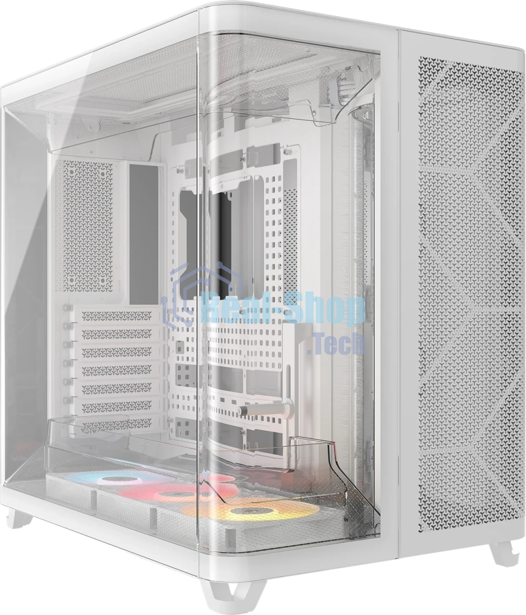 Корпус Corsair Air 5400 RS-R ARGB White, Midi-Tower, белый, 3 x 120 мм