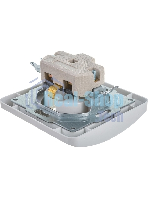 Розетка 1-м CLASSICO с заземл. 2028 бел. ASD/IN HOME 4680005959907