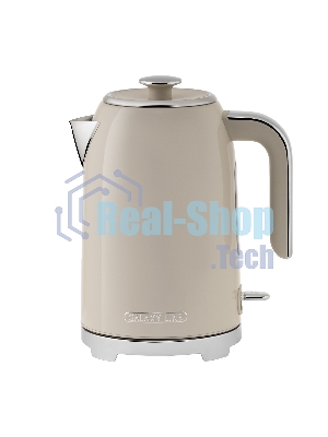 Чайник электрический Galaxy Line GL 0348 1.7л. 2200Вт кремовый корпус: нерж.сталь (ГЛ0348Л)