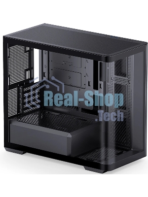 Корпус без блока питания Корпус JONSBO D300 Black MATX без БП, боковая панель из закаленного стекла, mini-ITX, micro-ATX, черный