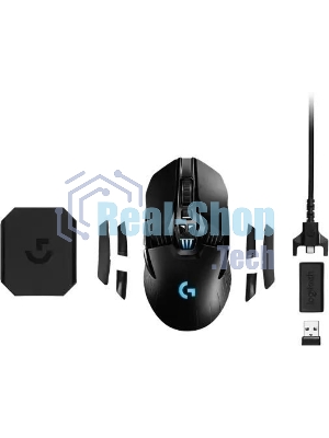 Мышь беспроводная Logitech G903 LIGHTSPEED черный, 25600 dpi, радиоканал, USB, кнопки - 11