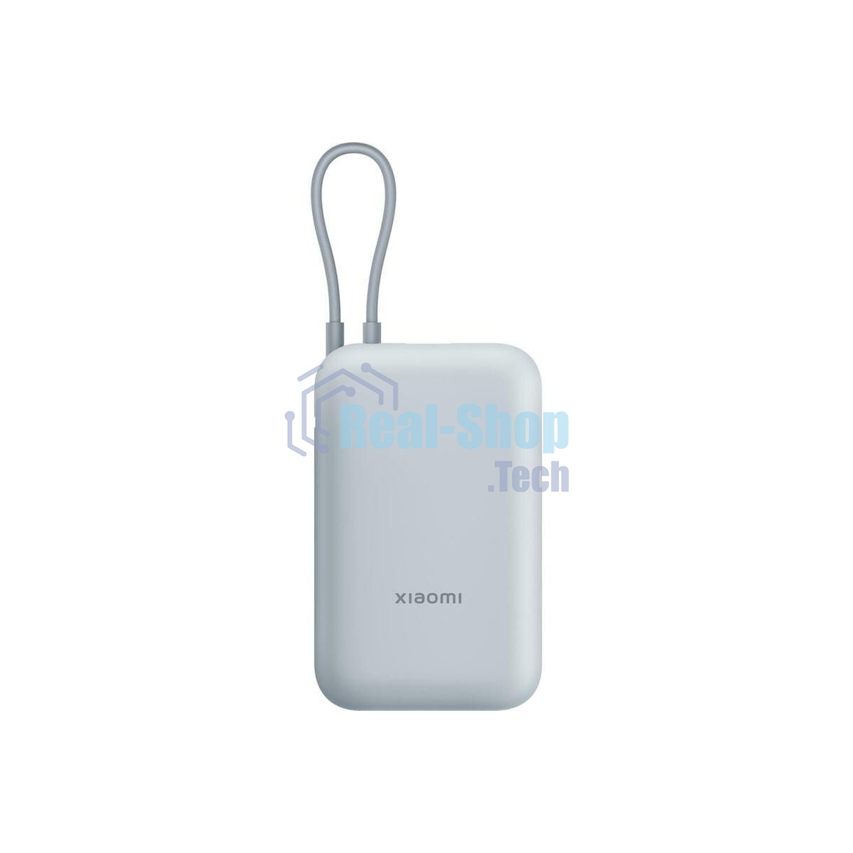 Портативный аккумулятор Xiaomi Power Bank 10000mAh (встроенный кабель) Ледяной синий GL